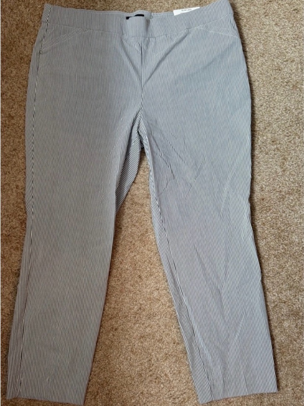 Liz Claiborne Black and White Pinstripe Trousers
